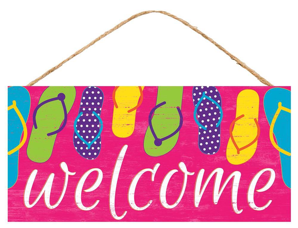 Welcome Flip Flop Sign - Designer DIY