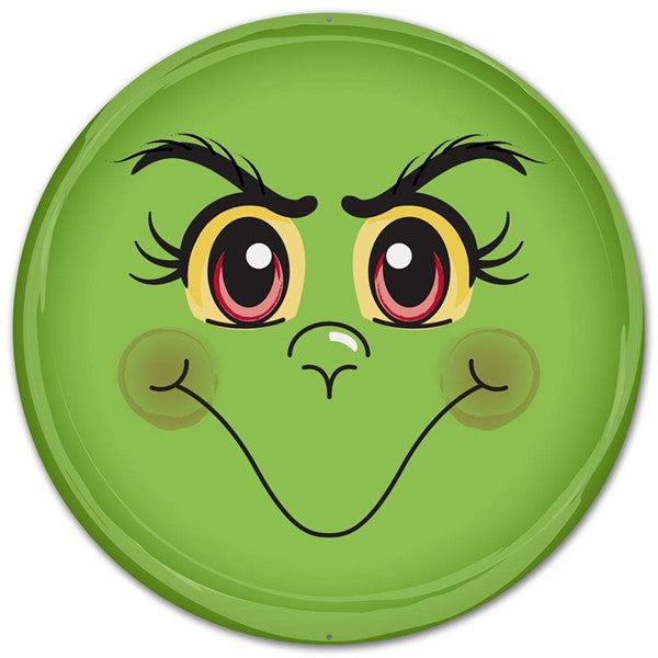 Green Monster Face Sign - Designer DIY