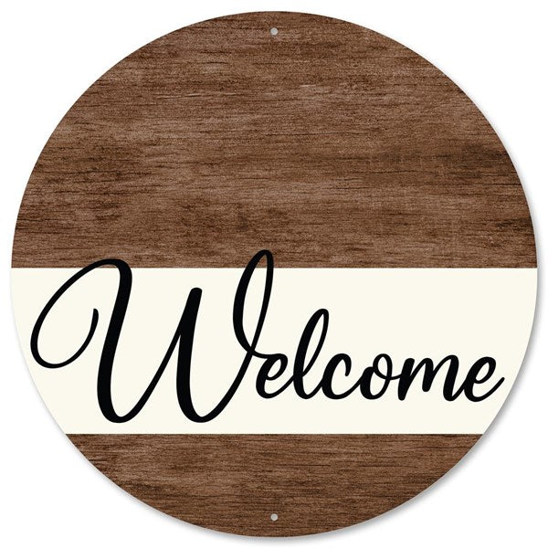 Welcome Metal Sign - Designer DIY