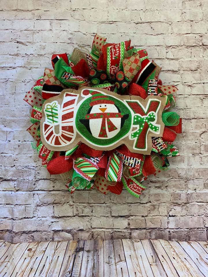 Joy Penguin DIY Wreath Kit - Designer DIY