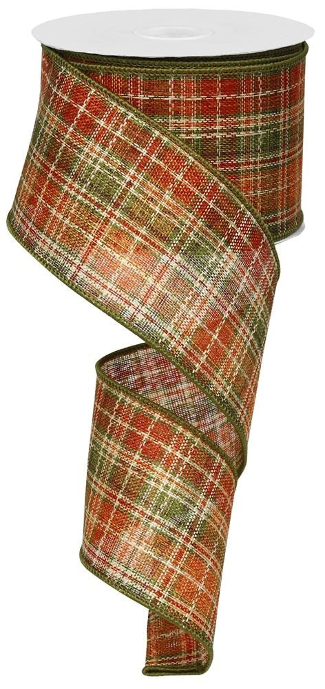 2.5" Fall Plaid Ribbon - Designer DIY