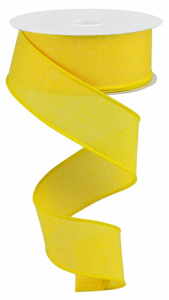 1.5" Yellow Solid Ribbon - Designer DIY