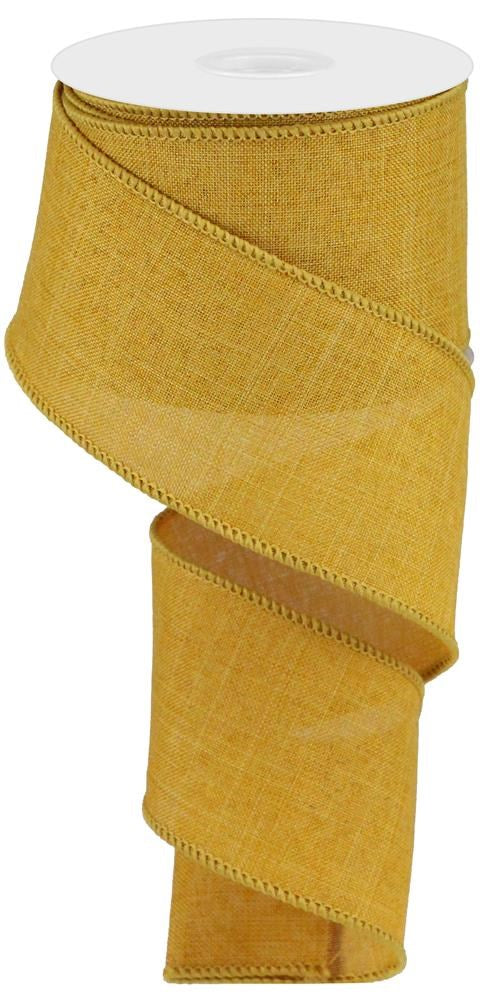 2.5" Mustard Yellow Solid Ribbon - Designer DIY