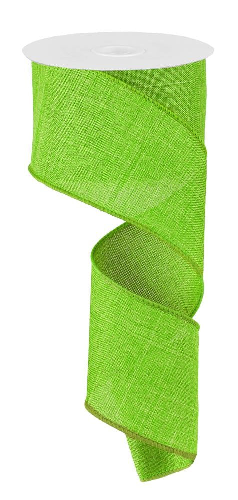 2.5" Lime Green Solid Ribbon - Designer DIY