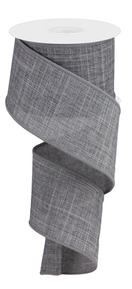 2.5" Gray Solid Ribbon - Designer DIY