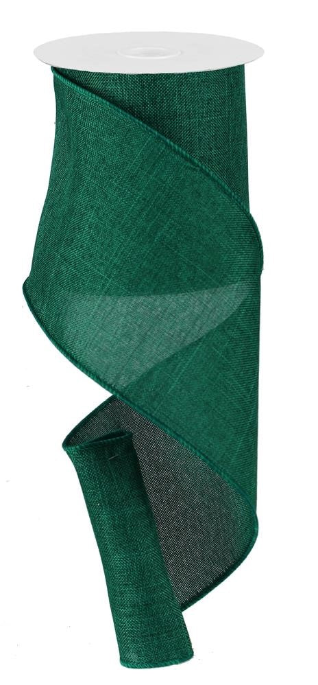4" Emerald Green Solid Ribbon - Designer DIY