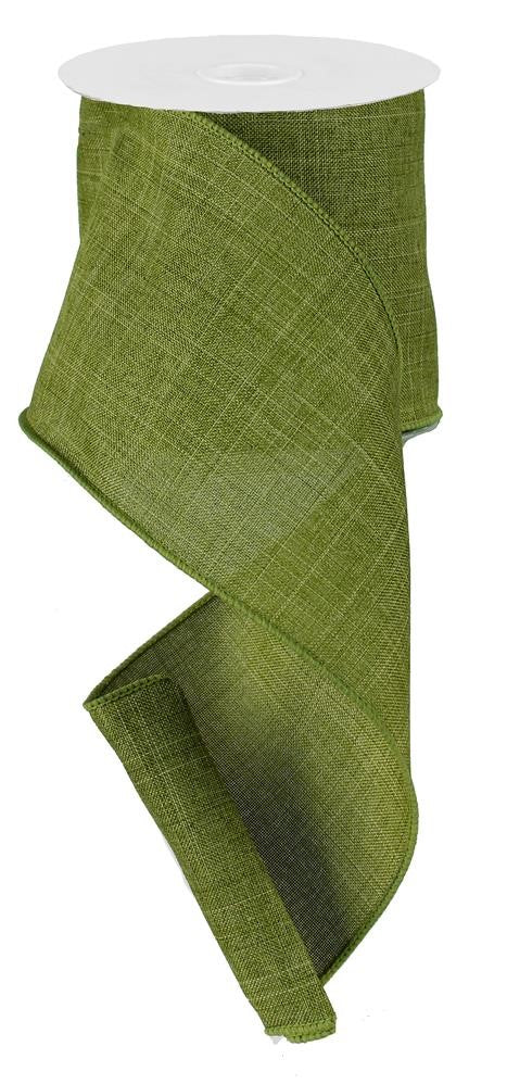 4" Moss Green Solid Ribbon - Designer DIY