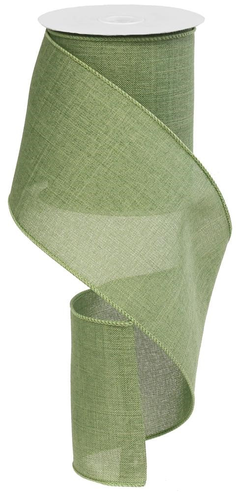 4" Green Solid Ribbon | Clover - Designer DIY