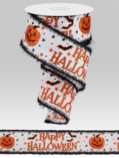 2.5" Happy Halloween Ribbon - Designer DIY