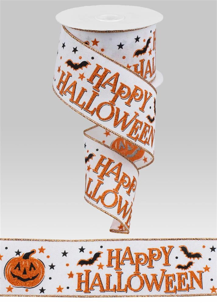 2.5" Happy Halloween Ribbon - Designer DIY