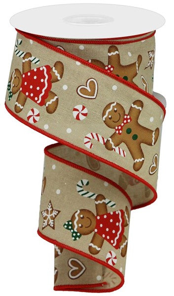 2.5" Gingerbread Ribbon - Designer DIY