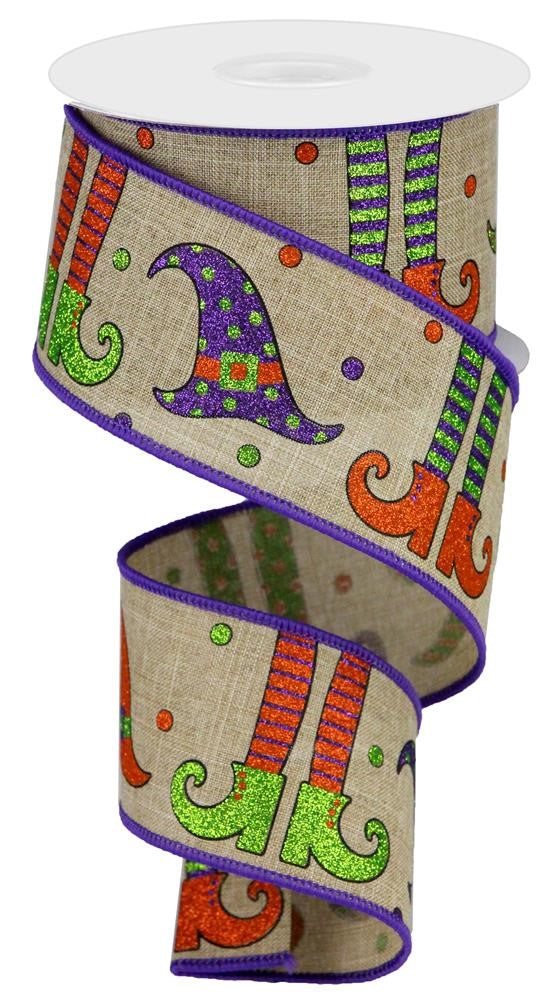 2.5" Halloween Witch Ribbon - Designer DIY