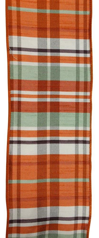 4" Fall Plaid Ribbon - Designer DIY
