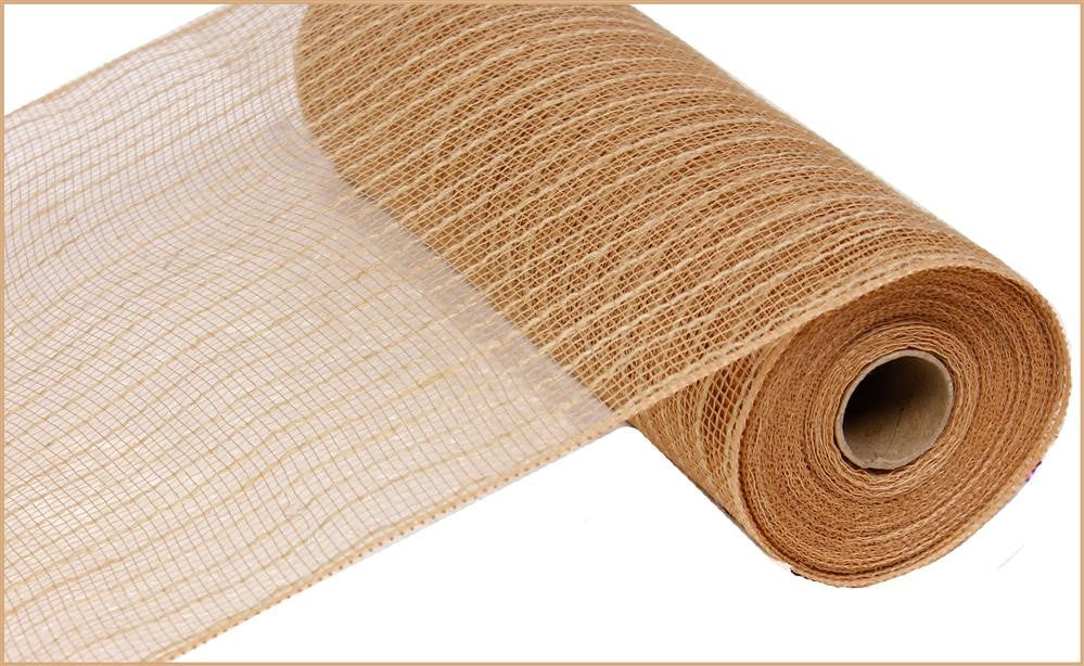 10.5" Natural Poly Jute Mesh - Designer DIY