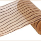 10.5" Natural Jute with Brown Foil Stripe Mesh - Designer DIY