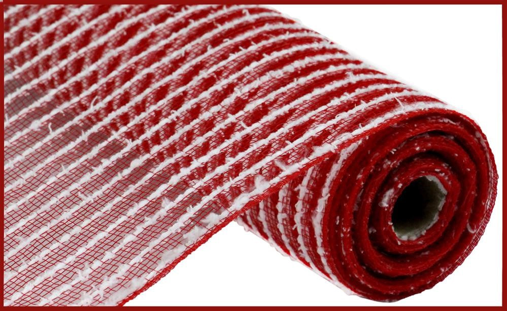 10.5" Red Snowdrift Mesh - Designer DIY