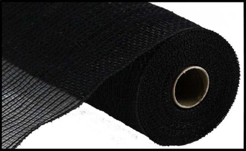 10.5" Black Faux Jute Mesh - Designer DIY