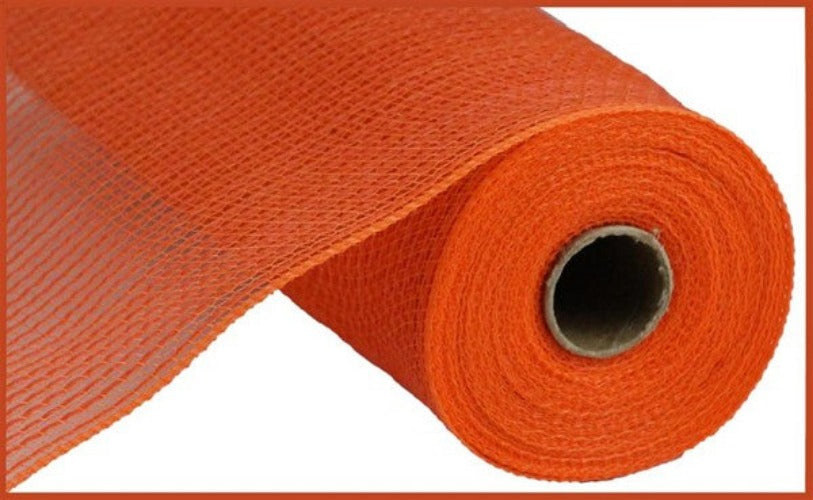 10.5" Orange Faux Jute Mesh - Designer DIY