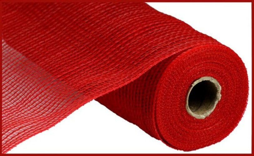 10.5" Red Faux Jute Mesh - Designer DIY