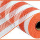 10.5" Orange & White Stripe Mesh - Designer DIY