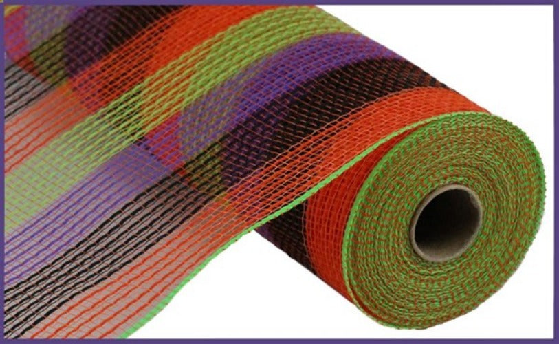 10.5" Halloween Stripe Mesh - Designer DIY