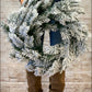 Flocked Pine Wreath - Designer DIY