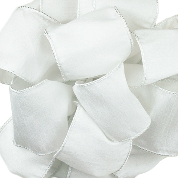 2.5" White Solid Ribbon - Designer DIY