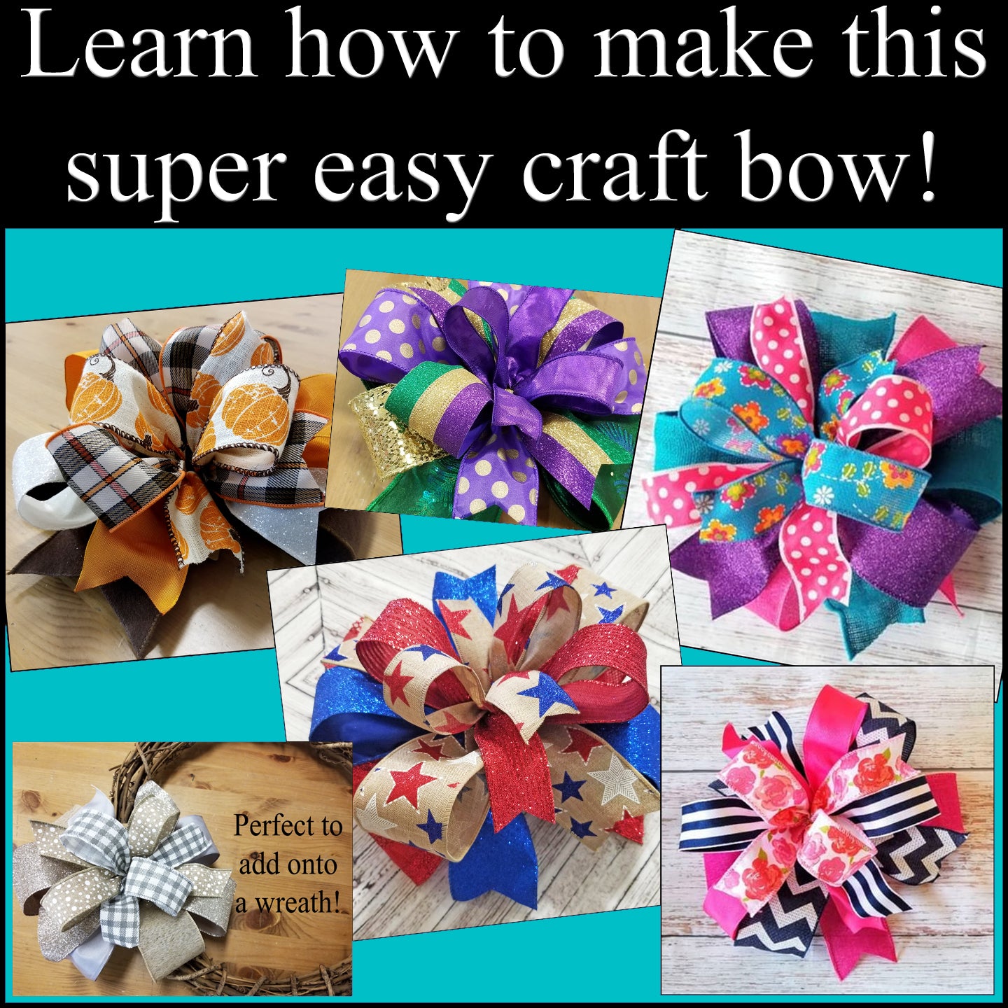 Pink & Orange DIY Bow Kit