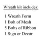 Merry Christmas Wreath Making Kit | Buffalo Check