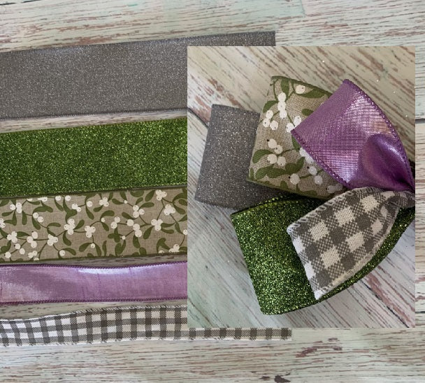 Spring DIY Bow Kit | Lavender Greenery -