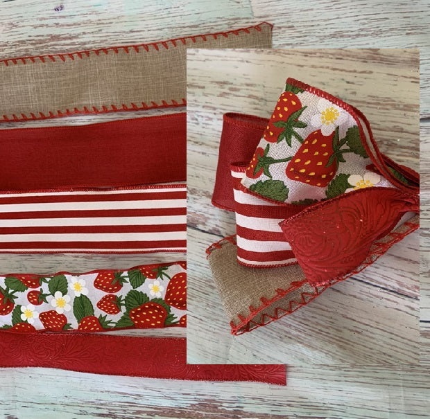 Strawberry DIY Bow Kit