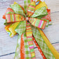 Handmade Bow | Orange Yellow Lime - Designer DIY