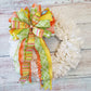 Handmade Bow | Orange Yellow Lime - Designer DIY
