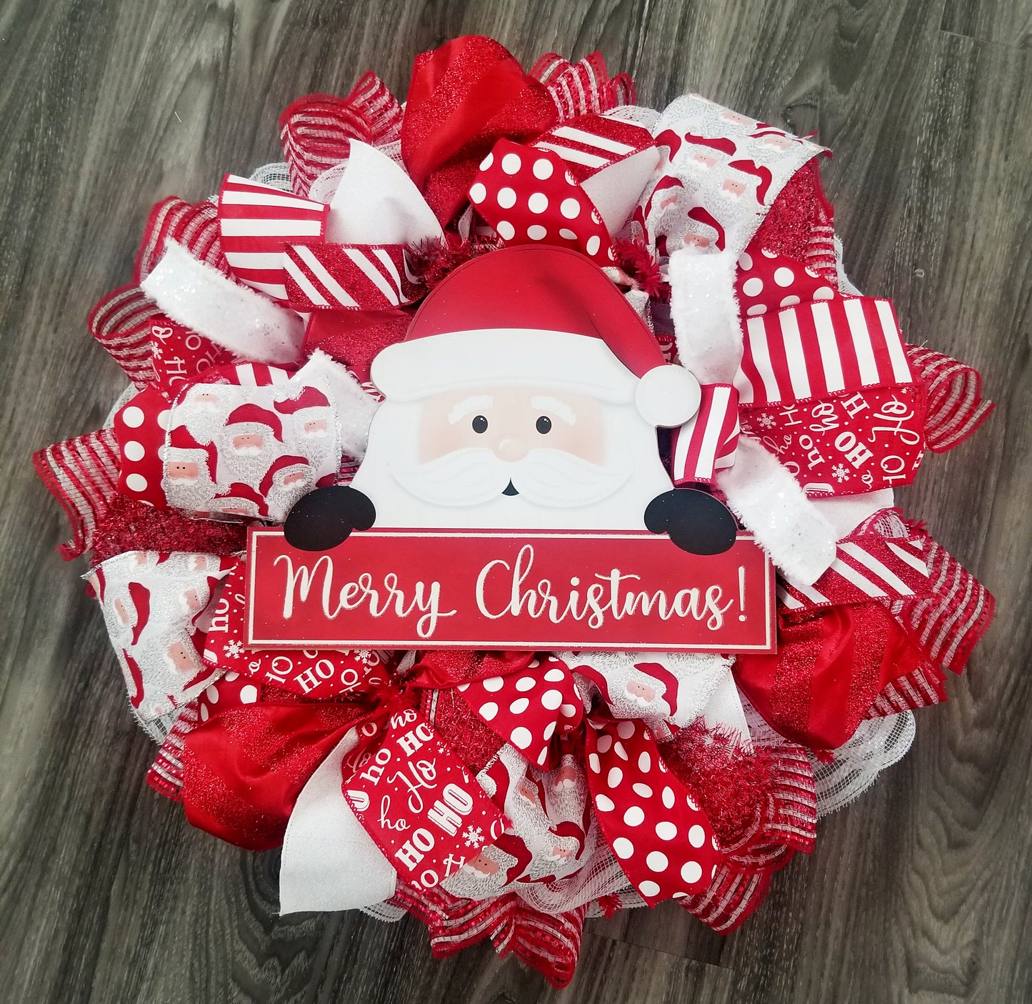 Merry Christmas Santa Wreath Kit - Designer DIY