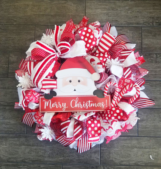 Christmas Wreath | Santa Claus Wreath - Designer DIY
