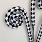 Black & White Harlequin Curl Pick - Designer DIY