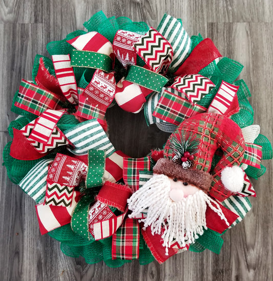 Christmas Santa Wreath - Designer DIY