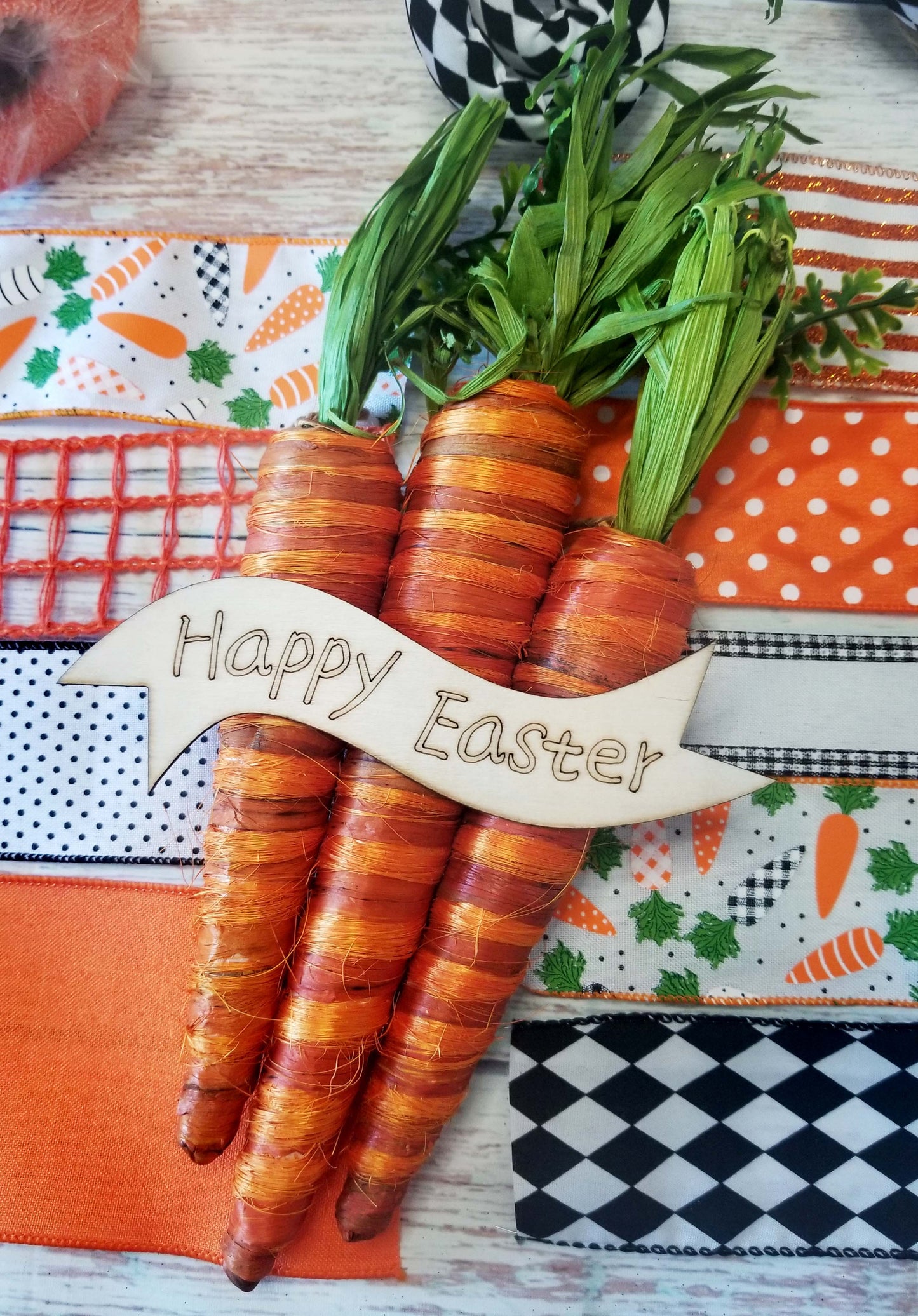 Easter Wreath Kit | Happy Easter Carrots - Designer DIY
