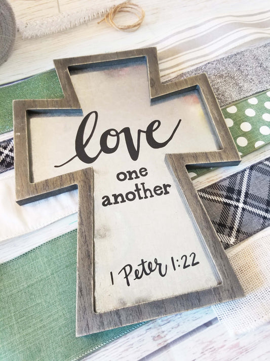 Religious Wreath Kit | Love One Another