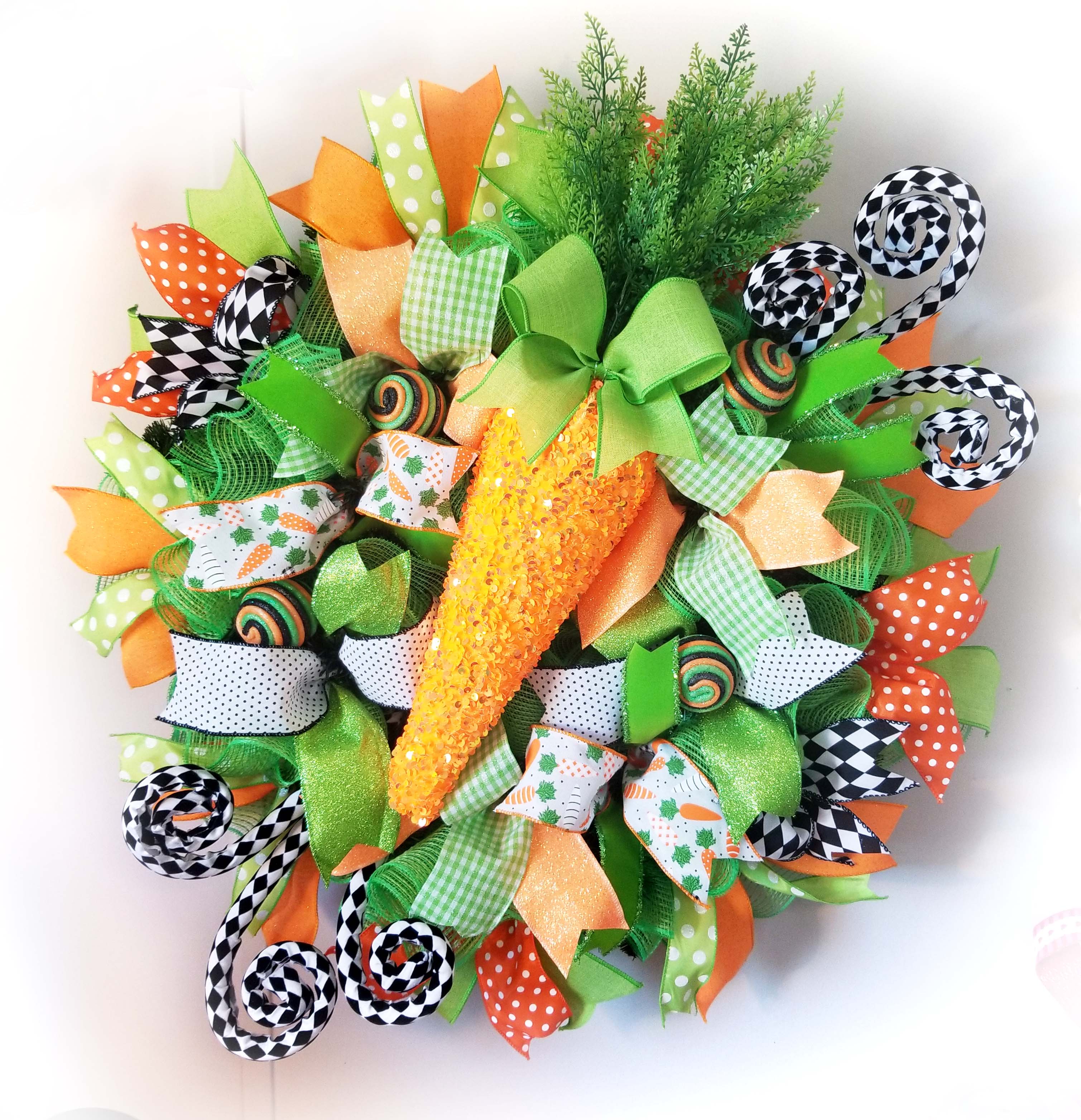 Spring outlets carrot wreath