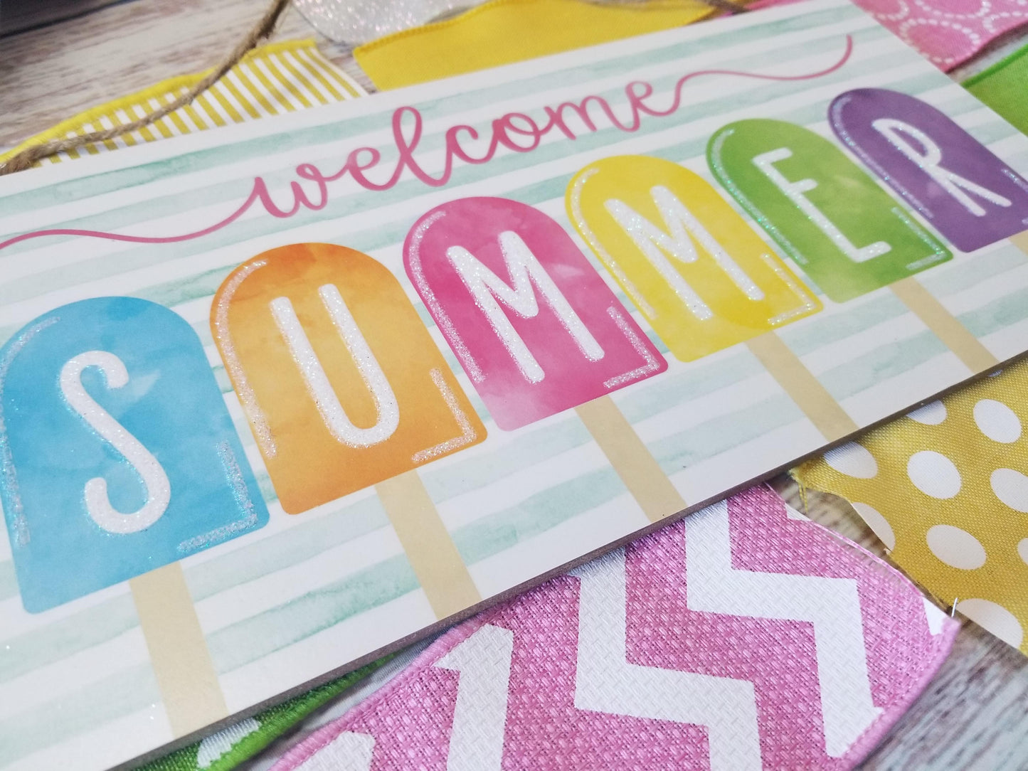 Welcome Summer Wreath Kit | Popsicle - Designer DIY