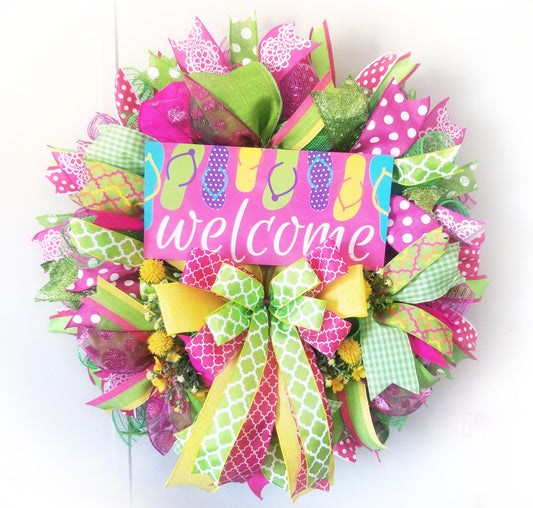 Welcome Wreath | Bright Spring & Summer