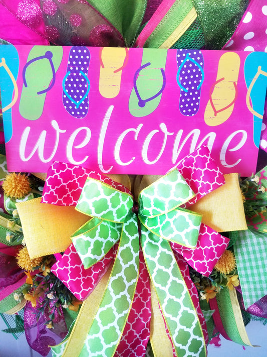 Welcome Wreath | Bright Spring & Summer