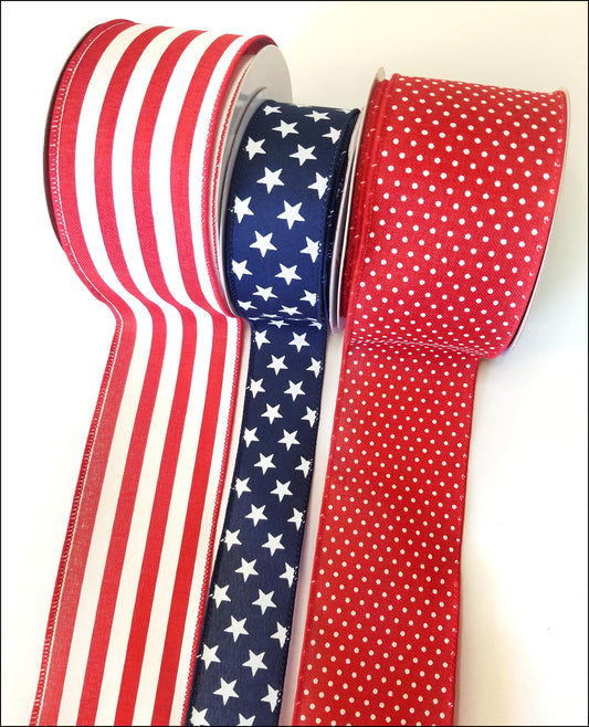 Ribbon Collection | Navy Stars and Stripes