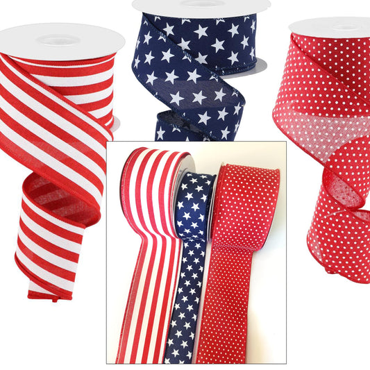 Ribbon Collection | Navy Stars and Stripes
