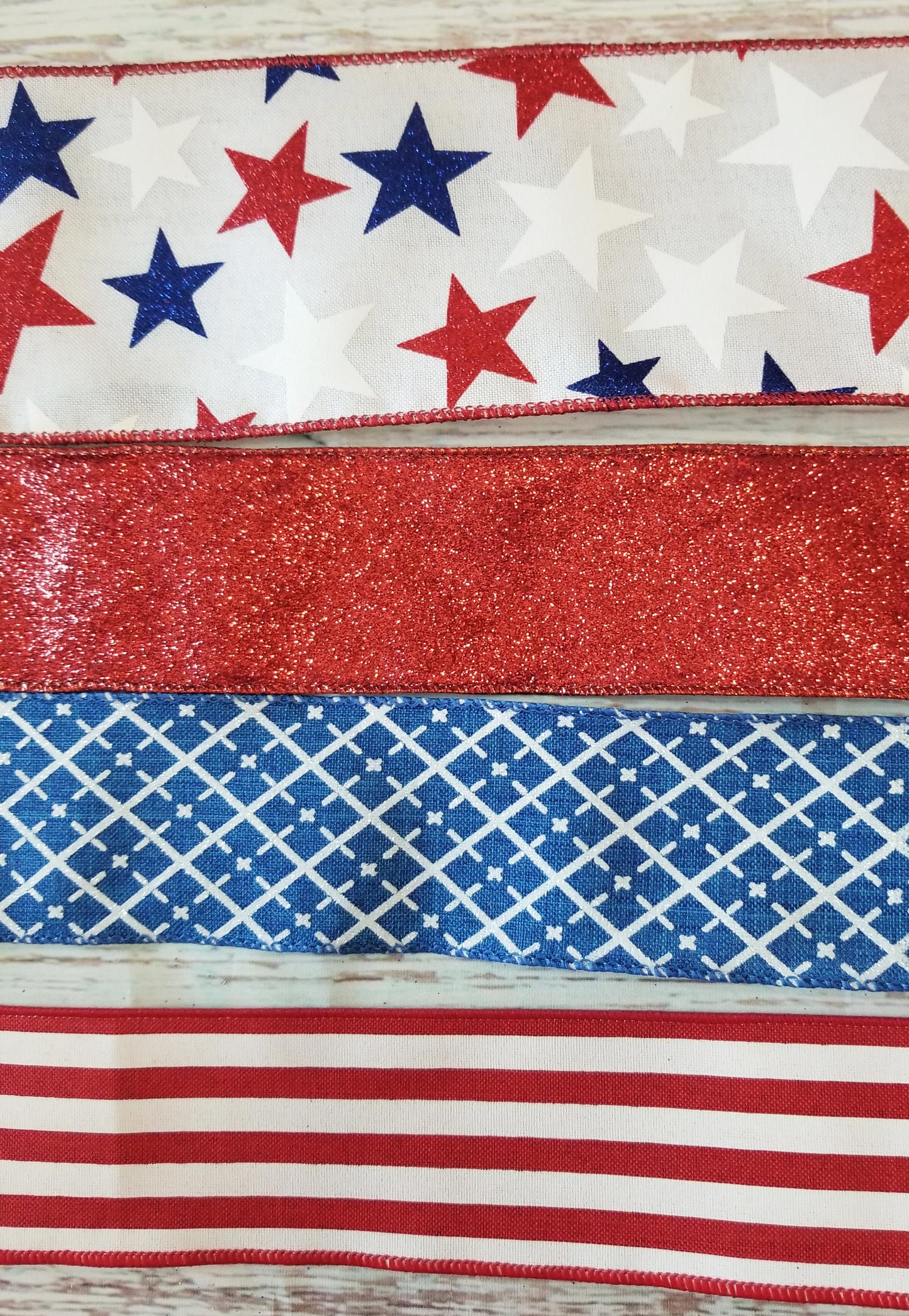 Patriotic Wreath Kit | American Flag Welcome - Designer DIY