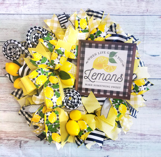 Lemon Wreath for Your Door | Designer DIY