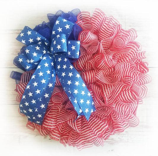 American Flag Wreath - Designer DIY