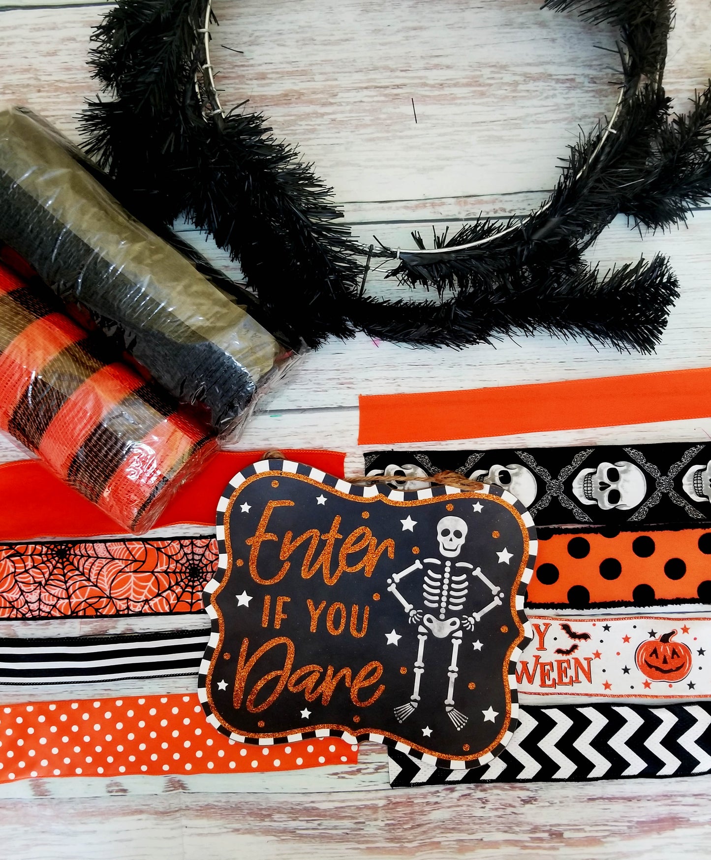 Halloween Wreath Kit | Enter If You Dare