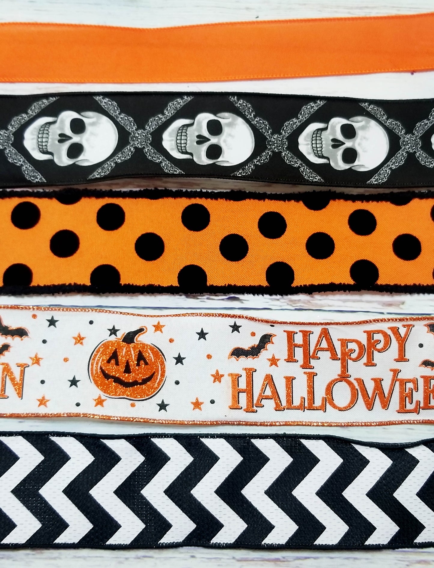 Happy Halloween Wreath Kit | Orange & Black